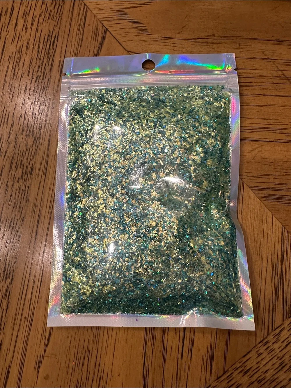 Assorted Green Iridescent Chunky Glitter Mixes - 10 Pack